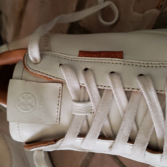 Tory Burch White Ladybug Sneakers Size 8 - Picture 10 of 16